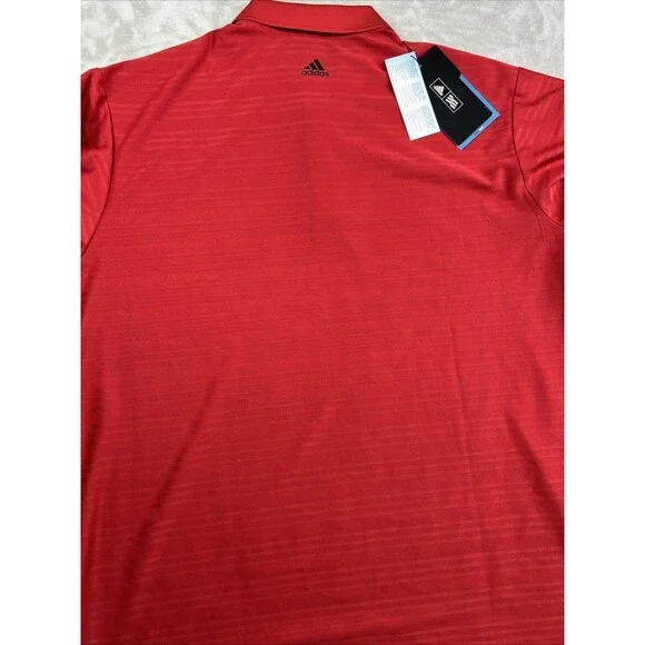 Adidas Golf Climacool Polo Shirt Men’s XL Red Lime Green Set Embroidered - Picture 7 of 13
